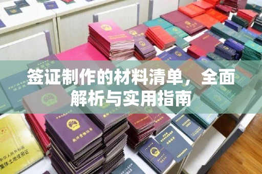 攀枝花签证制作的材料清单，全面解析与实用指南