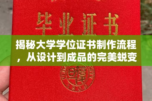 攀枝花揭秘大学学位证书制作流程，从设计到成品的完美蜕变
