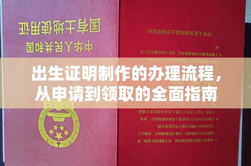 攀枝花出生证明制作的办理流程，从申请到领取的全面指南