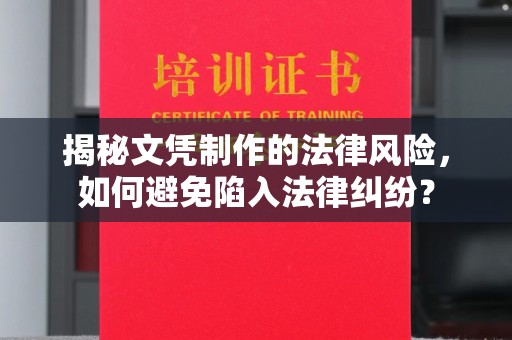 攀枝花揭秘文凭制作的法律风险，如何避免陷入法律纠纷？