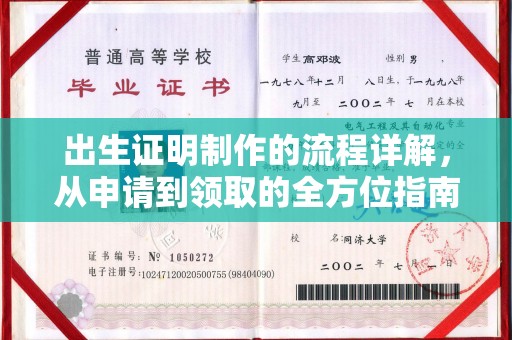 攀枝花出生证明制作的流程详解，从申请到领取的全方位指南