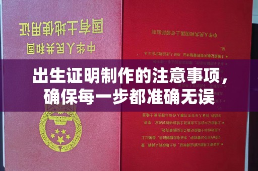 攀枝花出生证明制作的注意事项，确保每一步都准确无误