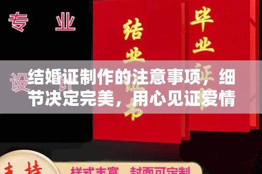 攀枝花结婚证制作的注意事项，细节决定完美，用心见证爱情