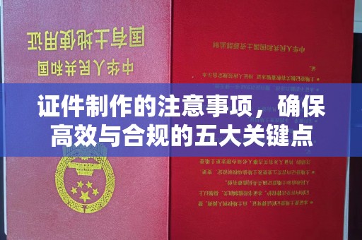 攀枝花证件制作的注意事项，确保高效与合规的五大关键点