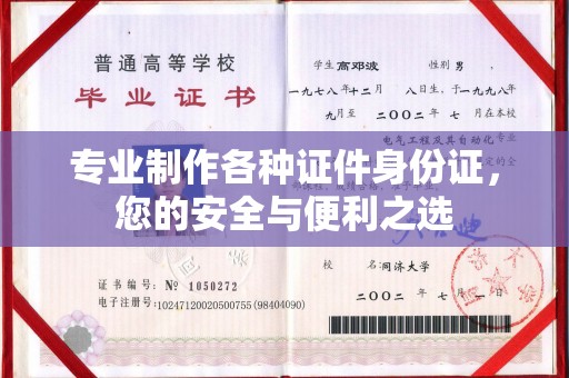 攀枝花专业制作各种证件身份证，您的安全与便利之选