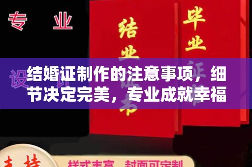 攀枝花结婚证制作的注意事项，细节决定完美，专业成就幸福