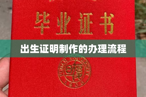 攀枝花出生证明制作的办理流程