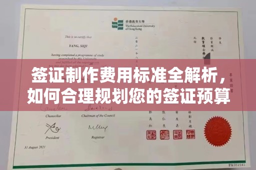 攀枝花签证制作费用标准全解析，如何合理规划您的签证预算？